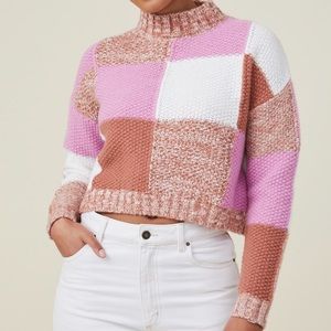 COTTON:ON Sweater Colorblock Pink